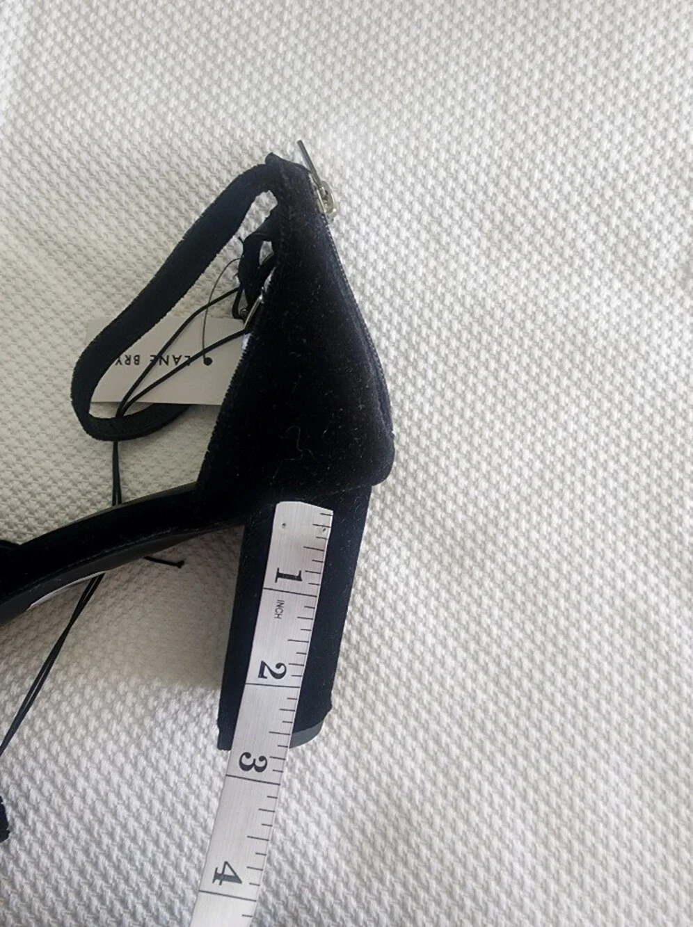 Lane Bryant Black Velvet Pointed-Toe Heels with Rosette
